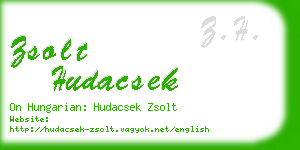 zsolt hudacsek business card